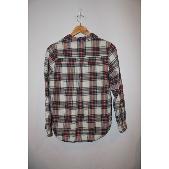 Marine layer tartan plaid size medium button down long sleeve flannel - Picture 5 of 6